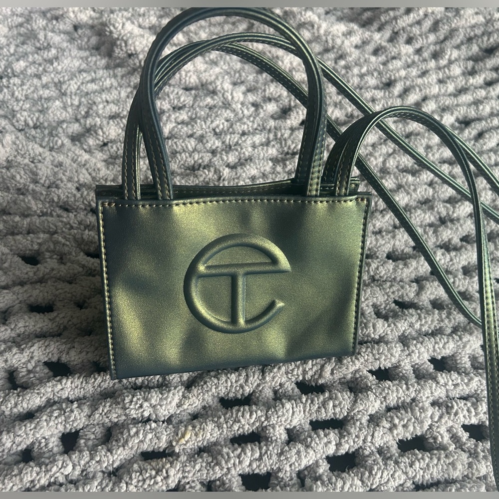 Telfar, small/mini in color “Acid” with dust bag.